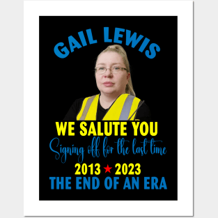 Gail Lewis We Salute You Signing off for the last time 2013 2023 Posters and Art